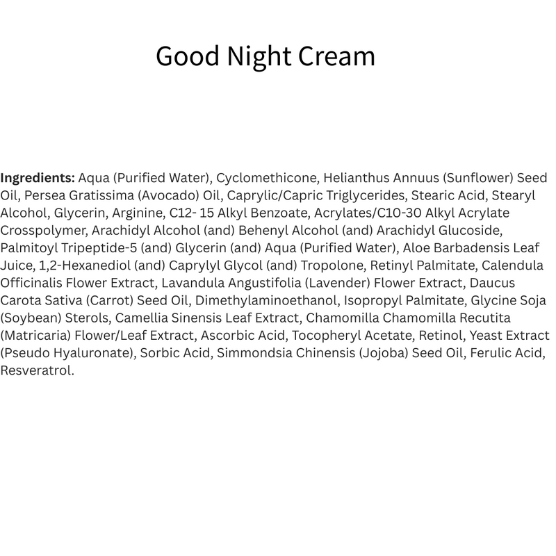 Good Night Cream with Retinol and Ferulic Acid