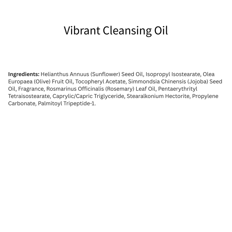 Vibrant Cleansing Oil with Olive Fruit Oil and Amino Acids