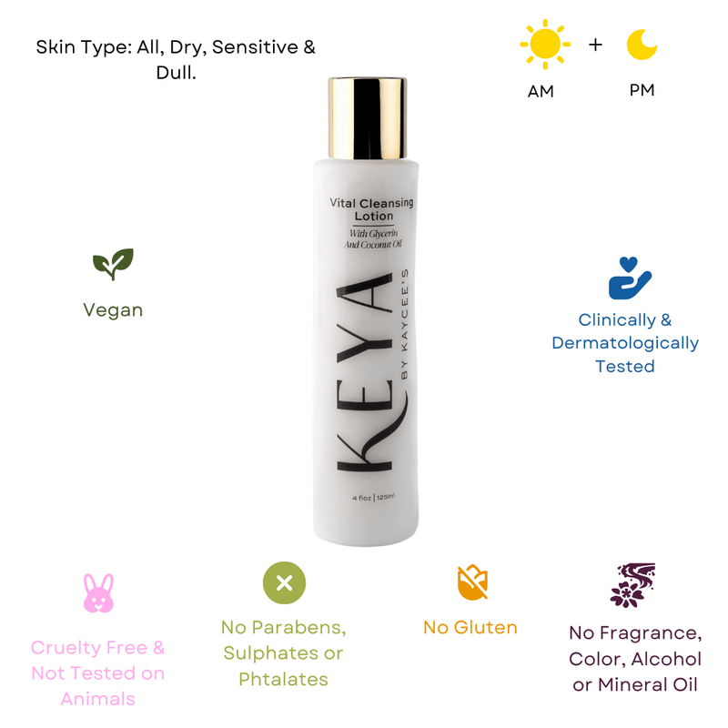 Vital Cleansing Lotion with Glycerin and Coconut Oil Cleanser By Kaycee's