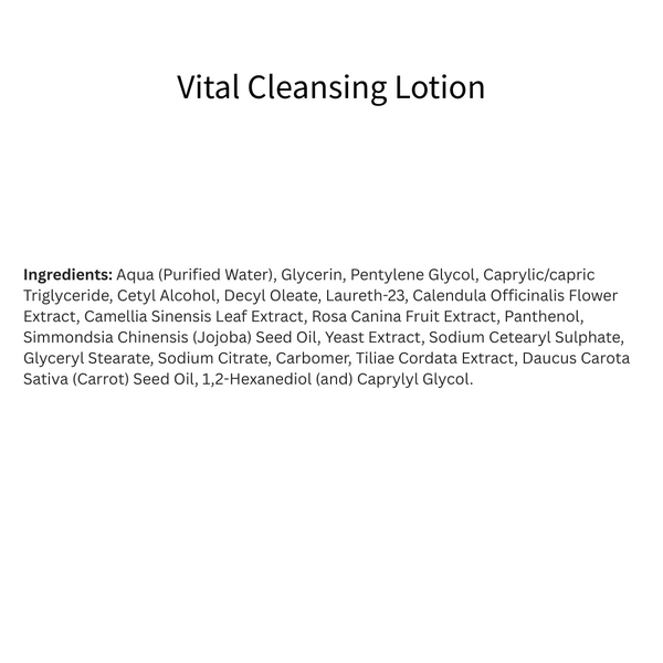 Vital Cleansing Lotion with Glycerin and Coconut Oil
