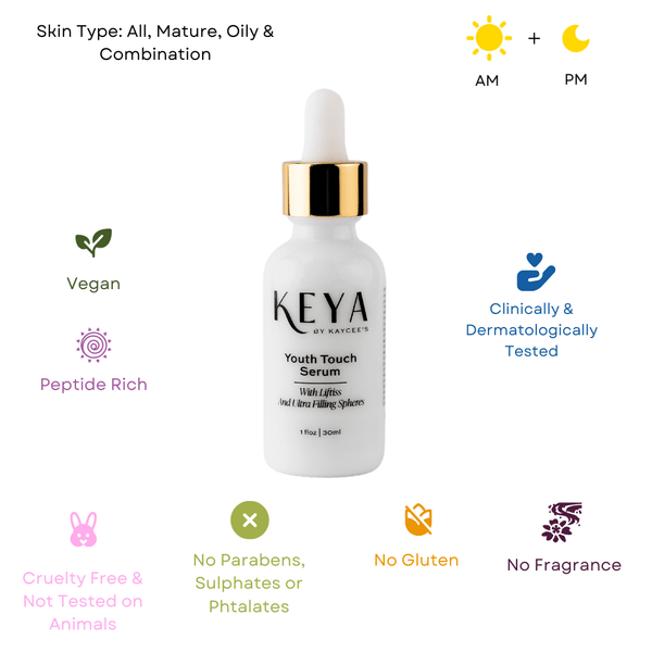 Youth Touch Serum with Liftiss and Ultra-Filling Spheres Serum By Kaycee's